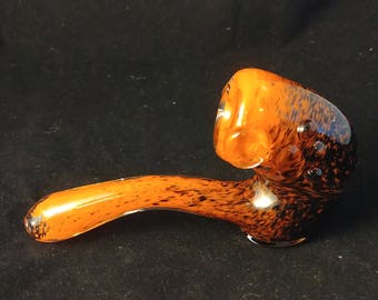 Frit Glass Sherlock Pipe
