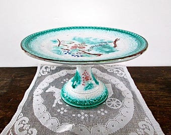 Sale Lovely Majolica Cake Stand
