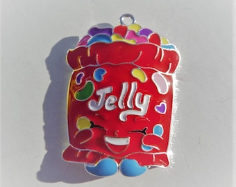 Jelly Bean Enamel Pendant, P27