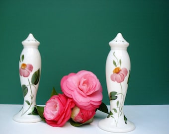 Vintage Floral Salt and Pepper Shakers by Blue Ridge Southern Pottery