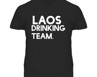 Laos Drinking Team Countries T Shirt