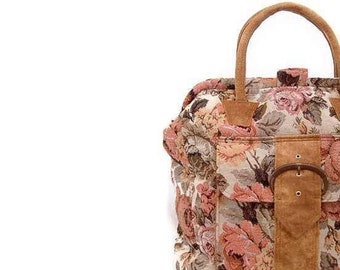 PATTERN for Carpet Bag Victorian Shabby Chic Mary Poppins Style Fitting 16 x 4.5 Tubular Spring Loaded Purse Frames