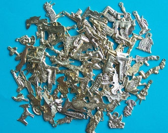 YOU PICK YOUR Faves - Lot of 25 Golden/Brass Milagros, Mexico