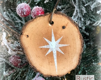 Christmas Star Rustic Ornament | Reclaimed Wood Christmas Ornament | Hostess Gift