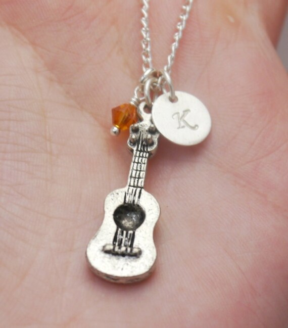 Guitar Necklace Acoustic Guitar Necklace Gift for Girl
