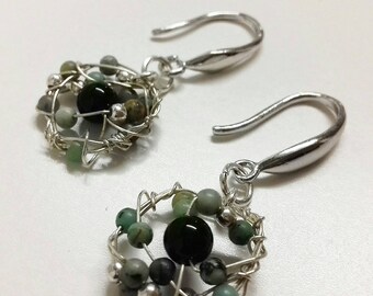 Asian earrings. Navy Collections.