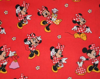 Disney Minnie Mouse Loves Dresses 100% Cotton Quilt Fabric by Springs Creative
