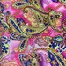 Multicolor Paisley Print on 2-way Stretch ITY Polyester Lycra Spandex Knit Jersey Apparel Craft Fabric By The Yard or Roll