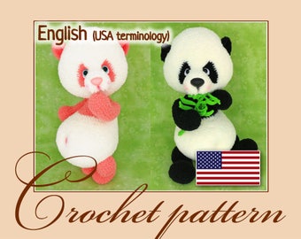 Panda - Amigurumi Crochet Pattern PDF file by Anna Sadovskaya
