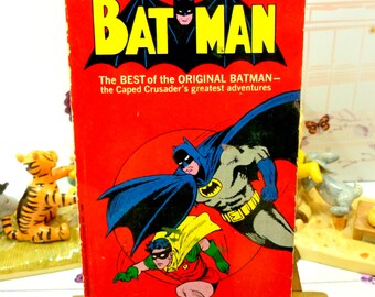 Batman The Legend of Batman who he is and how he came to be Rare 1st Ed Paperback Bob Kane 1966 Graphic Novel