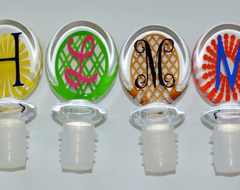Personalized Monogrammed Winestopper