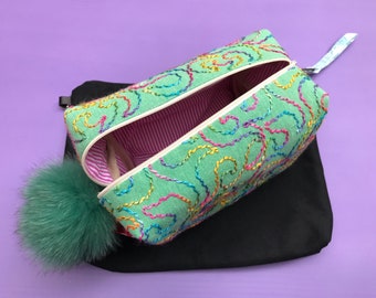 Handmade fabric Cosmetics / Makeup Bag
