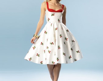 DIY Sewing Pattern-Butterick 5882-Pin up Girl Dress, Bettie Page Style Dress,50's dress Size 4-12