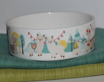 Pet bowl, ferret bowl, pet dish, pet bowl, dog bowl, cat bowl, ferret cage, LLama, Alpaca