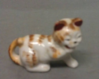 M. K. Japan Tan and White Cat Figurine