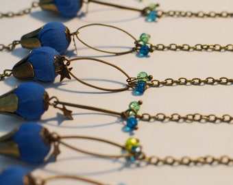 Vintage electric blue bracelet
