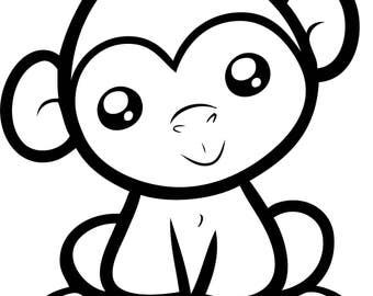 Download Monkey svg | Etsy
