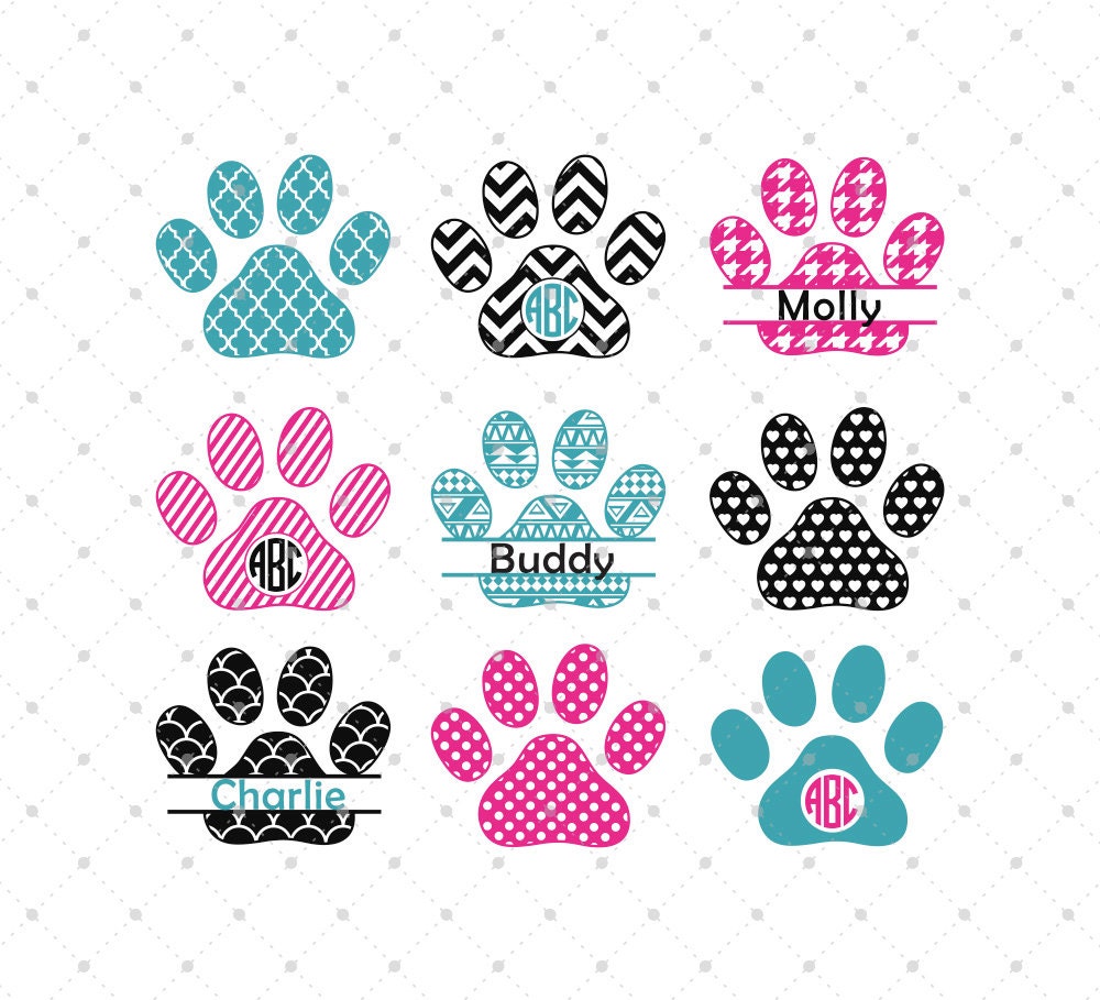 Free Free Paw Monogram Svg 439 SVG PNG EPS DXF File