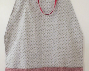 Grey/Maroon Square "Towel" Apron