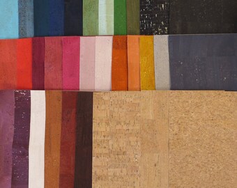 Natural Cork Fabric - Many Colors Available