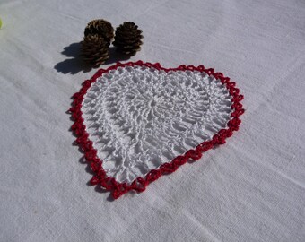 Small doily crochet Christmas decoration