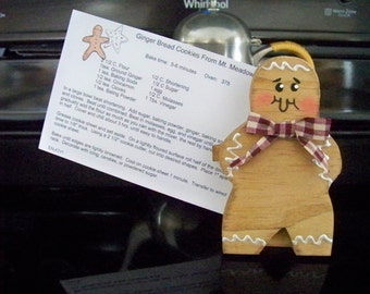 Gingerbread Recipe Card Holder