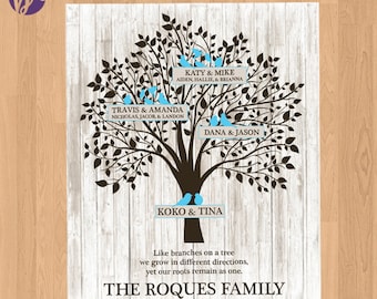Family Tree Personalized 8x10 Printable