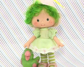 FREE SHIPPING! Vintage Strawberry Shortcake Lime Chiffon and Pet Parfait Parrot NICE!