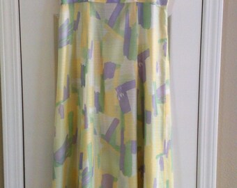 Light and Beautiful. 60s Empire waist maxi dress.