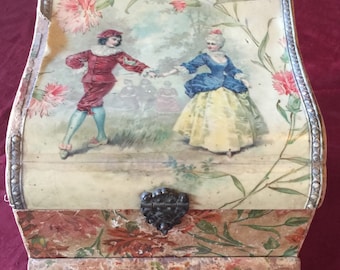 Antique Victorian Jewelry / Presentation / Celluloid Box with drawer