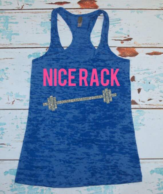 Women's Burnout tank top. NICE RACK. workout tank. gym