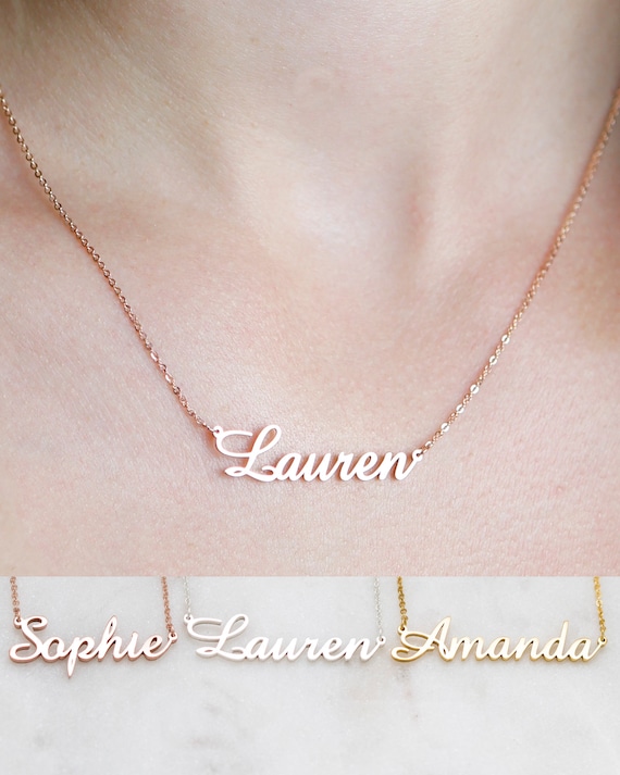 Necklace With Names On Them Photos