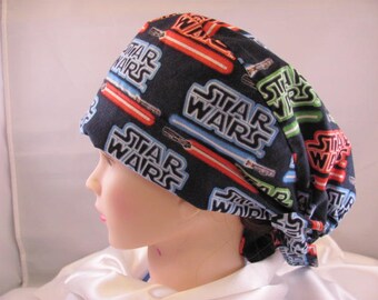 Women's Pixie Scrub Hat Star Wars Light Saber