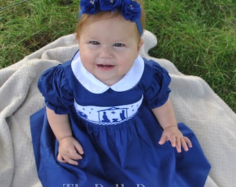 Lilly Navy Nativity Collared Dress