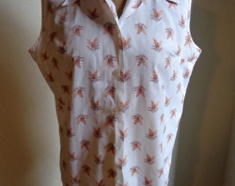 Sleeveless summer blouse