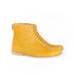 yellow leather booties