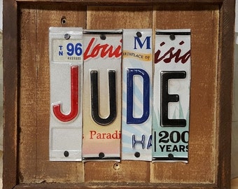 Custom Made to Order License Plate Sign (Small)