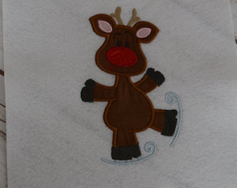 Reindeer Shirt,Christmas T-Shirt, Personalized T-Shirt, Personalized Bodysuit, Winter Shirt, Girls Christmas Shirt, Boys Christmas Shirt