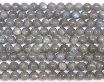 10mm Round Labradorite Genuine Semi Precious Gemstone - 5648