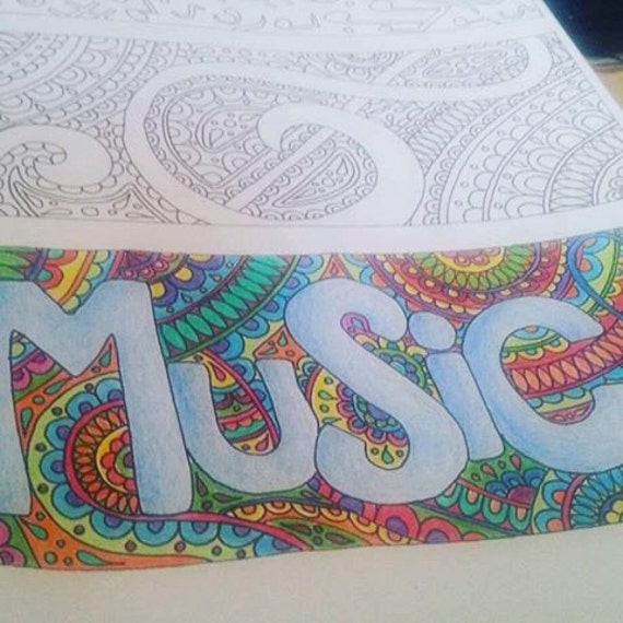 Coloring bookmarks music themed 3 on A4 page