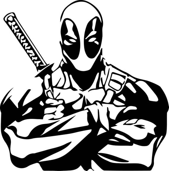 Download Deadpool Svg Files Silhouettes Dxf Files Cutting files Cricut