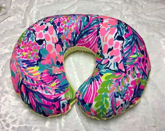 Lilly Pulitzer inspired Boppy pillow cover