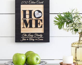 Our New Home Sign, New Home Housewarming gift, New Home Gift, 9x11
