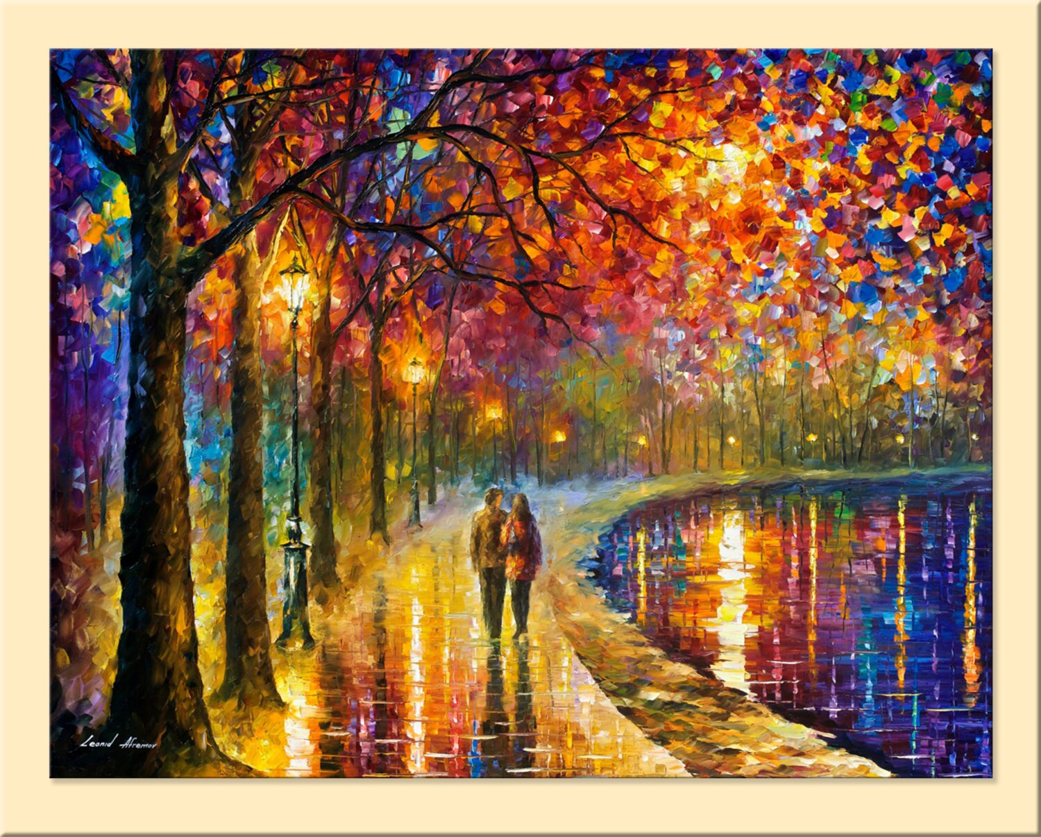 afremov painting living room