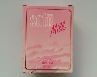 Vintage Czechoslovakia Soap Bar Sote Milk