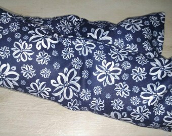 Blue Flowers Flaxseed Neck Wrap