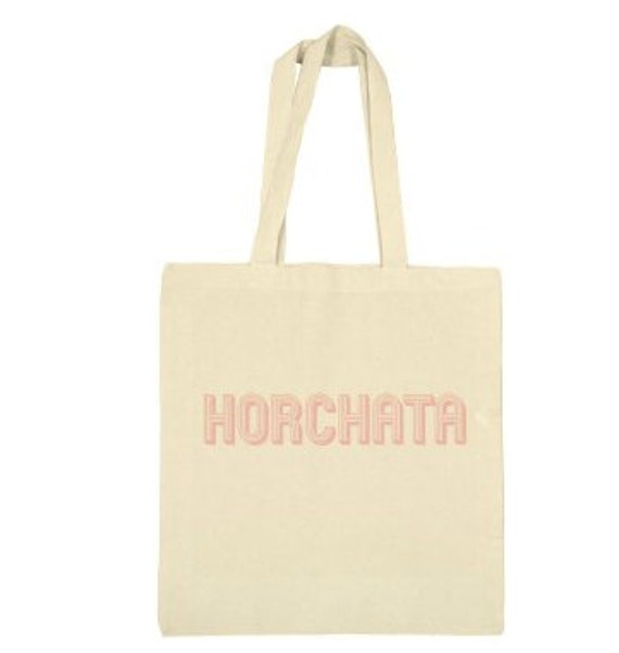 Horchata canvas tote bag