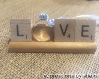Scrabble Ornament - Love