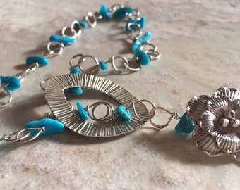 Turquoise On Chain Necklace
