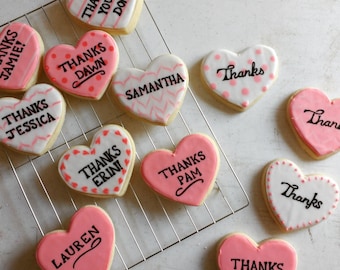 Thank you Cookies-gifts to say thank you-heart cookies